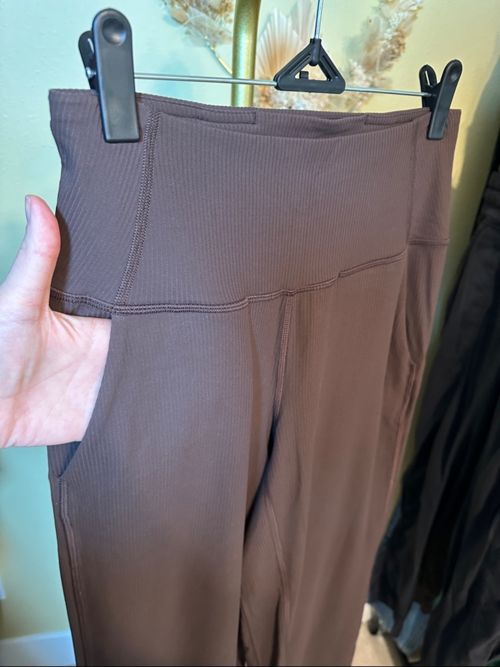 Lululemon Align Ribbed High-Rise Wide-Leg Pant *Tall - Espresso - Picture 3 of 6